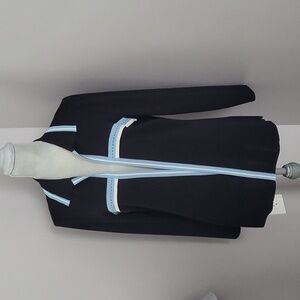 Misook Black Open Front Cardigan